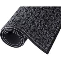 Tire-Track Entrance Mat, Wiper/Scraper, 4' x 6' x 3/8", Charcoal We Share Industrial Supply
