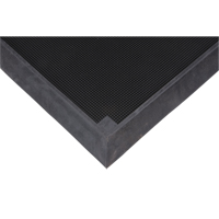Foot Sanitizing Matting, Rubber, 2-2/3' W x 3-1/4' L x 2-1/2" Thick, Black We Share Industrial Supply