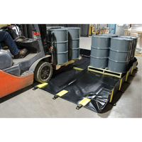 Rigid-Lock QuickBerm&reg;, 745 US gal. Capacity, 10' W x 10' L x 12" H, Stake Wall We Share Industrial Supply