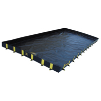 Rigid-Lock QuickBerm&reg;, 1795 gal. Capacity, 12' W x 20' L x 12" H, Stake Wall We Share Industrial Supply
