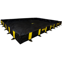 Rigid-Lock QuickBerm&reg;, 2990 US gal. Capacity, 20' W x 20' L x 12" H, Stake Wall We Share Industrial Supply