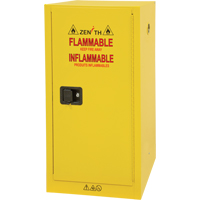 Armoire pour produits inflammables, 16 gal., 1 Porte(s), 23" La x 44" h x 18" p We Share Industrial Supply