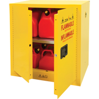 Armoire pour produits inflammables, 22 gal., 2 Porte(s), 35" La x 35" h x 22" p We Share Industrial Supply