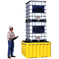 Ultra-IBC Spill Pallet&reg; with Drain, 400 US gal. Spill Capacity, 58.75" x 58.75" x 33" We Share Industrial Supply