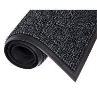 Tapis Astro-Plus, Poly&eacute;thyl&egrave;ne, Grattoir Type, Motif Textur&eacute;, 3-3/10' x 4', Charbon We Share Industrial Supply