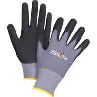 ZX-1 Premium Touchscreen Compatible Gloves, 9/Large, Nitrile/Foam Nitrile Coating, 15 Gauge, Nylon Shell We Share Industrial Supply