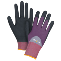 Gants enduits de premi&egrave;re qualit&eacute; ZX-2, 7/Petit, R&ecirc;vetement Nitrile/Mousse de nitrile, Calibre 18, Enveloppe en Nylon We Share Industrial Supply