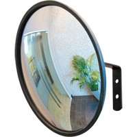 Convex Mirror with Bracket, Indoor/Outdoor, 12" Diameter We Share Industrial Supply