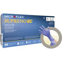 Gants Supreno EC, Petit, Nitrile, 5,5-mil, Sans poudre, Mauve, Classe 2 We Share Industrial Supply