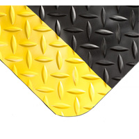 Smart Mats No.497, Diamond, 4' x 10' x 1", Black/Yellow, PVC/Urethane We Share Industrial Supply