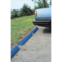 Butoirs pour voitures, Plastique, 6' l, Bleu We Share Industrial Supply