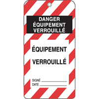 Lockout Tags, Plastic, 3" W x 5-3/4" H, French We Share Industrial Supply