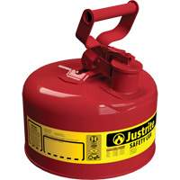 Safety Cans, Type I, Steel, 1 US gal., Red, FM Approved/UL/ULC Listed We Share Industrial Supply
