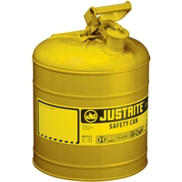 Safety Cans, Type I, Steel, 2 US gal., Yellow, FM Approved/UL/ULC Listed We Share Industrial Supply