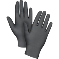 Puncture-Resistant Medical-Grade Disposable Gloves, Small, Nitrile, 5-mil, Powder-Free, Black, Class 2 We Share Industrial Supply