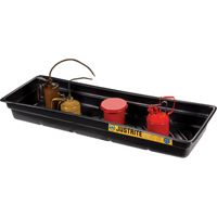 EcoPolyBlend Spill Tray, 46" L x 16" W x 5.5" H, 12 gal. Spill Capacity We Share Industrial Supply