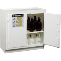 Armoires solides en poly&eacute;thyl&egrave;ne pour acides, 6 x 0,66043 gal., 36" x 35,75" x 21,75" We Share Industrial Supply