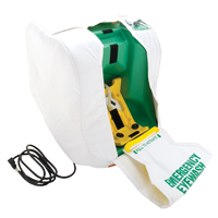 Poste de douche oculaire portable et chauff&eacute;, Aliment&eacute; par gravit&eacute;, Capacit&eacute; 16 gal., Conformit&eacute; ANSI Z358.1 We Share Industrial Supply