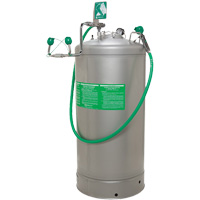 Stations portatives de douche oculaire, Pressuris&eacute;, Capacit&eacute; 37 gal., Conformit&eacute; ANSI Z358.1 We Share Industrial Supply