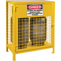 Armoires pour cylindres &agrave; gaz, nbre de bouteilles: 2, 30" , 17" , 37" , Jaune We Share Industrial Supply