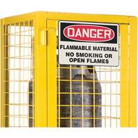 CSA-Compliant Gas Cylinder Safety Cabinet, 2 Cylinder Capacity, 17" W x 17" D x 69" H, Yellow We Share Industrial Supply