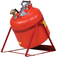 Laboratory Safety Can with Faucet, Type I, Steel, 5 US gal., Red, FM Approved We Share Industrial Supply