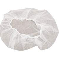 Non-Woven Bouffant Caps, Polypropylene, 18", White We Share Industrial Supply