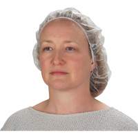 Non-Woven Bouffant Caps, Polypropylene, 21"/Large, White We Share Industrial Supply