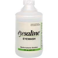 Bouteilles de solution saline pour douche oculaire, Bouteille Plein, 8 oz We Share Industrial Supply