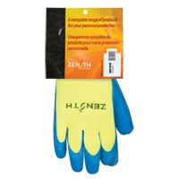 High Visibility Coated Gloves, 7, Rubber Latex Coating, 7 Gauge, Acrylic Shell We Share Industrial Supply