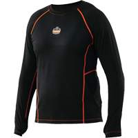 Long Sleeve Thermal Shirts, Men's, Medium, Black We Share Industrial Supply