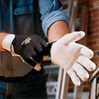 Gants antivibrations Air Glove, Taille Moyen, Paume Cuir perl&eacute; We Share Industrial Supply
