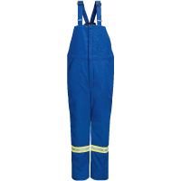Deluxe Flame-Resistant Insulated Bib Overalls with Reflective Trim, Men's, 3X-Large, Navy Blue We Share Industrial Supply