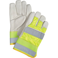 Yellow High-Visibility Superior Warmth Fitters Gloves, Large, Grain Cowhide Palm, Thinsulate Inner Lining We Share Industrial Supply