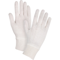 Gants d'inspection de poids moyen, Poly/coton, Poignet Poignet en tricot, Dames We Share Industrial Supply