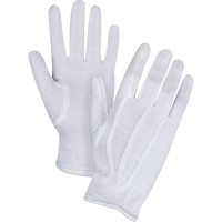 Gants pour serveur/parade, Coton, Poignet &agrave; ourlet, T-Grand We Share Industrial Supply