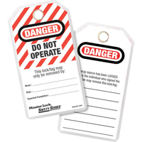 Lockout Tags, Plastic, 3-1/8" W x 6-1/2" H, English We Share Industrial Supply