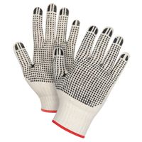 Gants tricot&eacute;s de poids lourd &agrave; deux c&ocirc;t&eacute;s avec pois, Poly/coton, Deux c&ocirc;t&eacute;s, Calibre 7, Petit We Share Industrial Supply