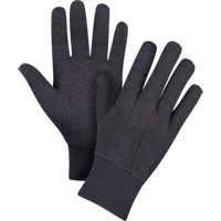 Gants de jersey, Grand, Brun, Non doubl&eacute;, Poignet en tricot We Share Industrial Supply