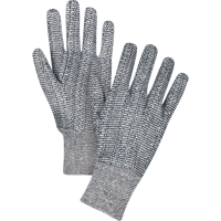 Gants de jersey, Grand, Poivre et sel, Non doubl&eacute;, Poignet en tricot We Share Industrial Supply