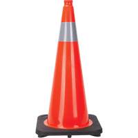 Traffic Cone, 28", Orange, 4" Reflective Collar(s) We Share Industrial Supply
