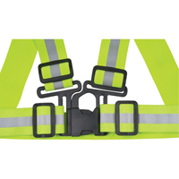 Standard-Duty Safety Harness, High Visibility Lime-Yellow, Silver Reflective Colour, Medium We Share Industrial Supply