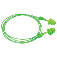 Bouchons d'oreilles r&eacute;utilisables Glide Trio, Avec cordon, Vrac - &agrave; nu, 27 dB NRR, Taille unique We Share Industrial Supply