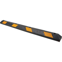 Parking Curb, Rubber, 6' L, Black/Yellow We Share Industrial Supply
