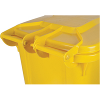 Yellow Mobile Container, Polyurethane, 63 Gallons/63 US gal. We Share Industrial Supply