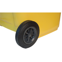 Yellow Mobile Container, Polyurethane, 63 Gallons/63 US gal. We Share Industrial Supply