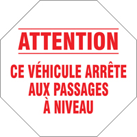 French Traffic Sign, Vinyl, 18" W x 18" H We Share Industrial Supply