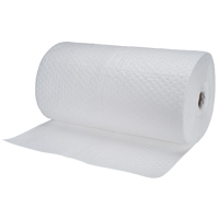 Rouleaux absorbants en fibres fines de calibre industriel, Lourd, 150' lo x 30" la, Absorption 70 gal. We Share Industrial Supply