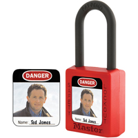 &eacute;tiquettes d'identification &agrave; photo pour cadenas en thermoplastique Zenex We Share Industrial Supply