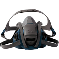 6500QL Series Half Facepiece Respirator With Quick-Latch Drop-Down Feature, Silicone, Large We Share Industrial Supply